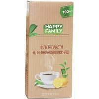 Фільтр-пакети для чаю Happy family 100 шт FLP001